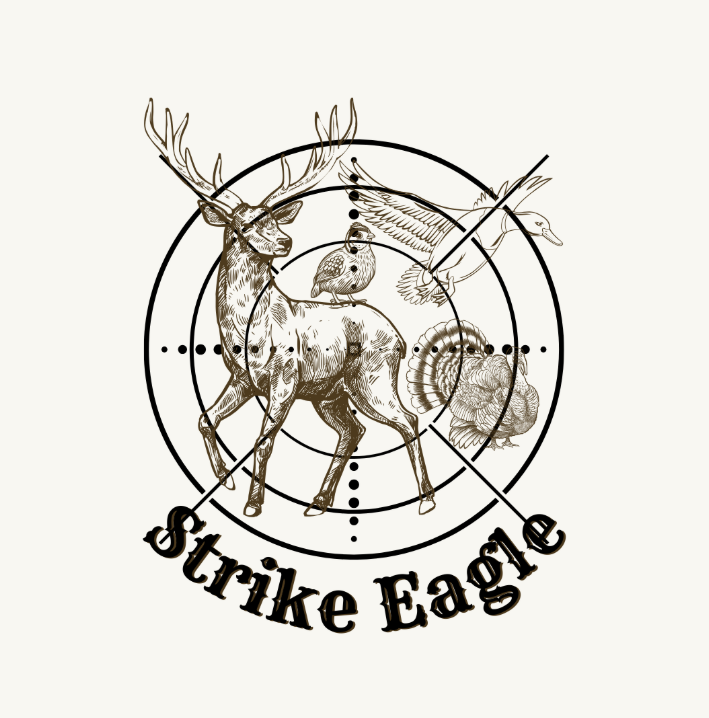 Strike Eagle Logoentwurf mit verschiedenen Wildtieren